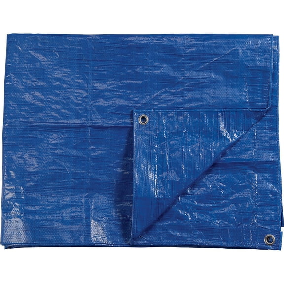 Roughneck 2.2-Oz. Medium-Duty Tarp, Blue, 10ft. x 12ft.