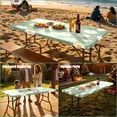 Iauyy 183*76cm Rectangle Tablecloths with Stretchy - Dining Room ...