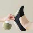thumbnail image 2 of Summer Women's Ice Silk Non-Slip Ankle Socks for High Heels - Invisible Short Socks (One Size, 6 Pairs), 2 of 6