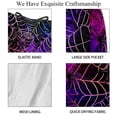 thumbnail image 4 of luoweisi Men's Beach Shorts Quick Dry Swim Trunks with Mesh Lining Halloween Spider Web L, 4 of 5