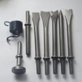 thumbnail image 6 of 8 Sets Pneumatic Air Set Heavy Duty Tile Air Bits Set Extended Reach 40cr Material Professional Automotive Tasks, 6 of 8