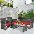 thumbnail image 2 of Patiojoy 8-Piece Outdoor Patio Furniture Set Rattan Wicker Conversation Sofa Set, 2 of 7