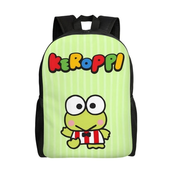 Keroppi Backpack Casual Daypack Large Capacity Travel Work School Back Pack Novelty Computer Bag Laptop Bag