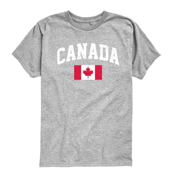 Instant Message - Canada Flag - Youth Short Sleeve Graphic T-shirt