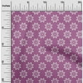 thumbnail image 2 of oneOone Polyester Spandex Purple Fabric Asian Block Floral Craft Projects Decor Fabric Printed By The Yard 56 Inch Wide, 2 of 4