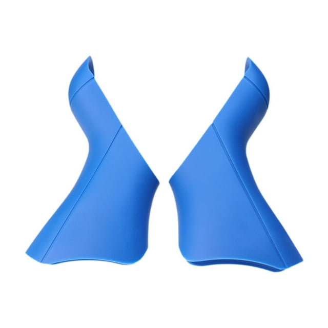 Almencla 2 Pieces Bike Shifter Lever Cover Comfortable Shifter Brake Lever Hood Cover Blue