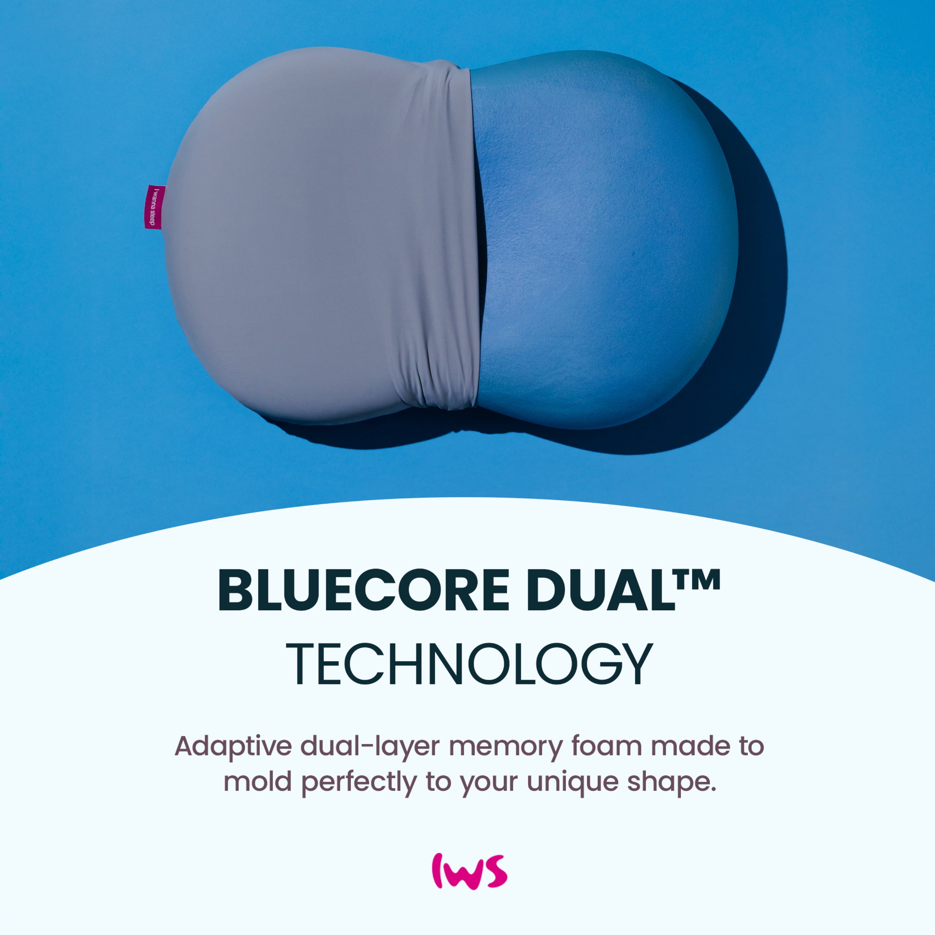 Ergoblu Ergonomic Pillow – Dual Height Memory Foam with Cooling & Temperature-Regulating Cover – Soft Yet Supportive Neck and Head Comfort