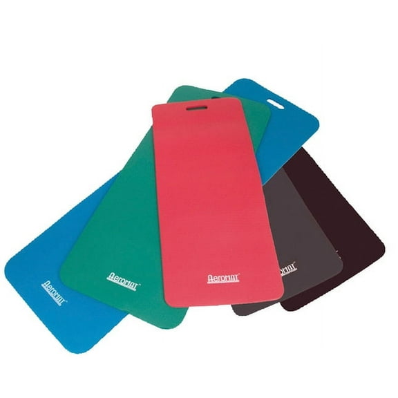 Aeromat Phthalate-Free Workout Mat, 24" x 56" x 0.5", PVC, Multiple Colors
