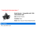 thumbnail image 2 of Brake Booster - Compatible with 1998 - 2000 INFINITI QX4 1999, 2 of 2