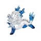 thumbnail image 3 of Figura de dragón de cristal, estatua de dragón de pie, minifigura decorativa china de colección azul, 3 of 9