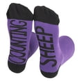 thumbnail image 4 of Just Love Womens Plush Pajama Pants Set with Socks 6808-10114-1X (Purple - Pastel Sheep, 3X), 4 of 4