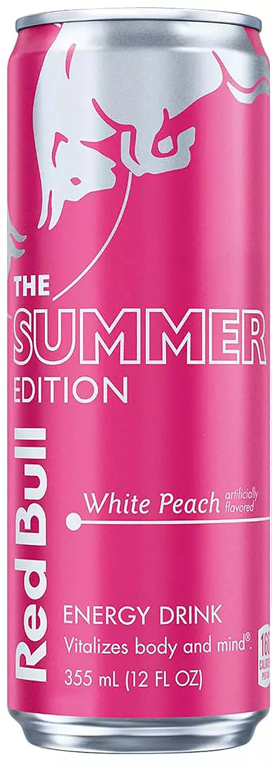 Red Bull Energy Drink White Peach 12 Count 8.4 oz 250ml