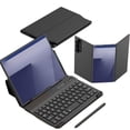 thumbnail image 1 of Mobile Office Keyboard Kit,Leather Keyboard Case Pen Bluetooth For Folding Mouse,Kit Phone Case, 1 of 7