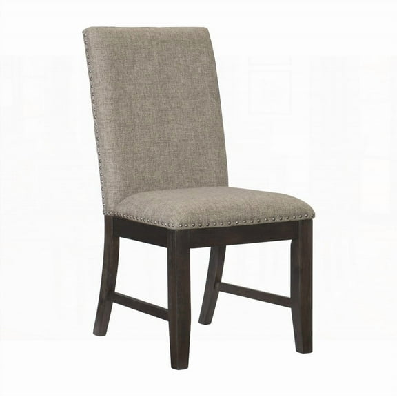 American Country Oak Veneer Dining Chairs - 2-Pack with 250lbs Capacity