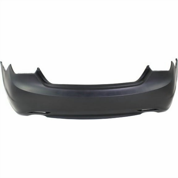 Rear Bumper Cover For 2011-2013 Hyundai Sonata w/ 2 Exhaust holes Primed