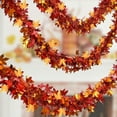 thumbnail image 4 of WEGFTDUOP Halloween Decor Thanksgiving Harvests Festival Wreath Garland Decorative Rattan Strips Autumns Thanksgiving Decorations Maple Leaf Rattan Decor For Fall Party Decor Indoor Ornaments, 4 of 7