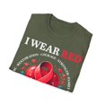 thumbnail image 4 of Wear Red For Mom Blood Cancer Awareness Month Red Ribbon TShirt, 4 of 4