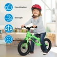 thumbnail image 3 of CREATIVE HOBBIES 12 Inch Toddler Balance Bike, No Pedal Training Bicycle with Adjustable Seat Height - for Kids 18 Months to 6 Years Old Boys and Girls - Easy Assembly and Adjustments, Toddler Bike, 3 of 6