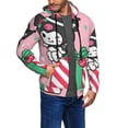 thumbnail image 2 of Saiise Sanrio Cl Mens Zip Up Hoodie Long Sleeve Full-zip Hooded Sweatshirt Pullover With Kangaroo Pocket S-3XL, 2 of 6