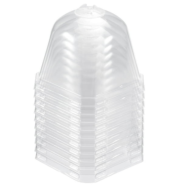 Cubierta de plástico transparente para plantas Uxcell 7cm x 7cm, domo de invernadero cuadrado, 10 unidades