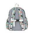 thumbnail image 3 of Green Boston Terrier and Flower Backpack for School,Cute School Bag,Schoolbag with Adjustable Shoulder Straps & Padded Back,13.4"x11"x4.7", 3 of 6