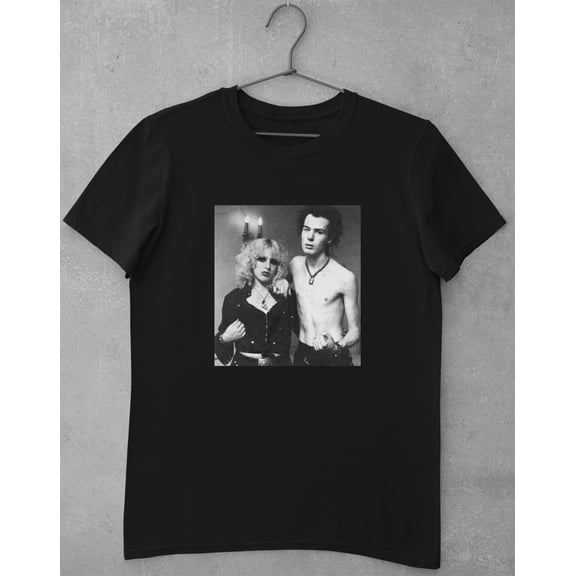 Sid Vicious and Nancy Spungen T Shirt Black Short Tray Size S M L 234XL NL1207