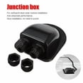 thumbnail image 1 of Solar Panel Double Cable 2 Holes Trailer Junction Panels Entry Gland Junction Box Campervan Camper Motorhome Round Sealing Case Power Accessories White, 1 of 1