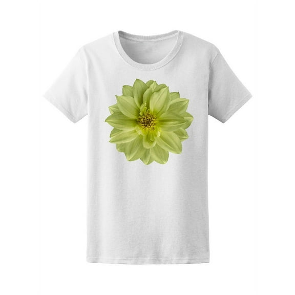 Light Green Yellow Flower T-Shirt Women -Image by Shutterstock, Female Large