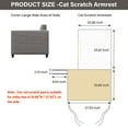 thumbnail image 3 of CHOK 2024 Non-Slip Sofa Cover  Water Resistant Sofa Slipcover with Cat Scratch Couch Protector (Left Hand) and Armrest Organizer  Washable Couch Cover Furniture Protector for Living Room, 3 of 7