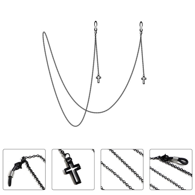 Hytrove 1Pack Eyeglass Chains for Men Retro Design Copper Prevent Falling Off for Banquet