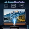 thumbnail image 4 of Proyector FEARWIKY Mini 4K 1080P WiFi Bluetooth 180° giratorio, 4 of 8