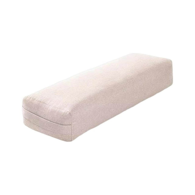 pitrice Coussin de Yoga Professionnel avec Poignée de Transport pour Jambes Yoga Réparateur Beige
