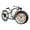 Black, variant on Vintaged Bike Model Clock Creative Retro Tabletop Alarm Clock Desk Decoration Clock For Desktop Decors