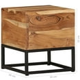 thumbnail image 4 of vidaXL Side Table 11.8"x11.8"x13" Solid Acacia Wood, 4 of 6