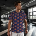 thumbnail image 3 of Wukai Octopus Print Men's Short-Sleeved Mesh T-Shirt,Quick-Dry Short Sleeve Workout T-Shirt-XX-Large, 3 of 8