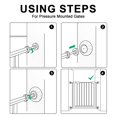 Baby Gate Extender, Baby Gate HYZ01 Wall Protector, Protect Walls