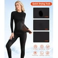 thumbnail image 6 of ANFERRY Womens Ski Thermal Set Quick Dry Breathable 2 Pieces Base Layers Seamless Crew Neck Warm Long John Underwear for Winter, 6 of 8