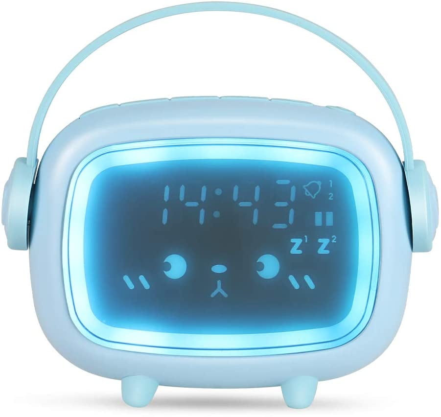 Alarm Clock for Kid Bedroom Toddler Sleep Training Clock with Night