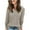 Khaki, variant on Aueoeo Knitted Sweaters for Women, Women's Winter Pullover Sweaters Casual V Neck Long Sleeve Loose Knitted Sweater Tunic Tops