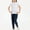 Navy, variant on Zecgelong Girl's Lined Leggings Youth High Waist Warm Winter Athletic Yoga Pants With Hidden Pocket Girls School Uniform Pants Size 5-6 Years