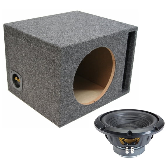 Alpine Universal Vented Single 10" W10S4 Loaded Subwoofer Sub Box Enclosure 250W RMS 4 Ohm