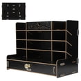 thumbnail image 4 of Wooden Desk Organizer, Multifunction Large Capacity Tabletop Storage Desk Organizer  For Office Accessory Stationery For Home Kitchen Black, 4 of 8