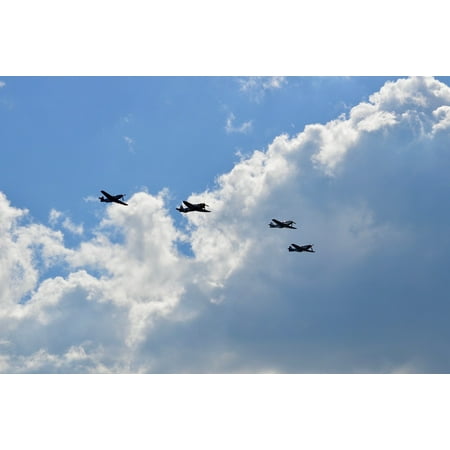 Canvas Print Airforce Military Ww2 Airplane Fighters Stretched Canvas 10 x