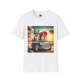 thumbnail image 3 of Wacky Boston Terrier Dogs Driving At Sunset Shirt, 3 of 11