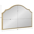 thumbnail image 5 of Kate and Laurel Leanna Glam Horizontal Wall Mirror, 18 x 24, Gold, Sophisticated Large Mirror for Wall, 5 of 7