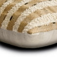 thumbnail image 3 of Pillow Case With Zipper, Decorative Beige 14"x14" (35x35 cm) Throw Pillow Covers, Jute Boucle Embroidery & Moroccan Throw Pillows For Sofa, Striped Pattern Contemporary - Jute Matrix, 3 of 5