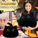 thumbnail image 3 of Peluche Auspicious Beginning, gato negro, 48 cm, 3 of 8