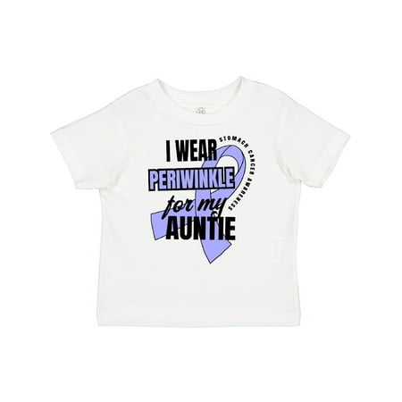 

Inktastic I Wear Periwinkle for My Auntie Stomach Cancer Awareness Gift Toddler Boy or Toddler Girl T-Shirt