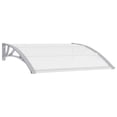 thumbnail image 1 of vidaXL Door Canopy Grey and Transparent 120x75 cm PC, 1 of 4