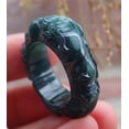thumbnail image 3 of Certified Icy Green Burma Natural A JADE Jadeite Dragon RING USA. 10.25 RING 652960 TN, 3 of 10